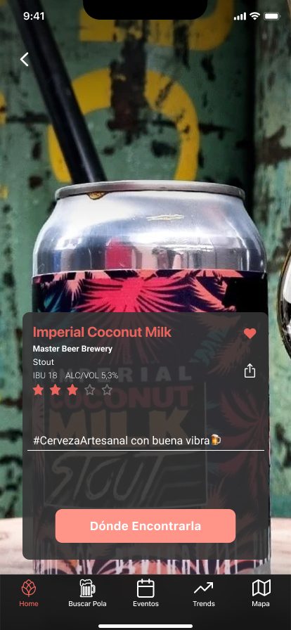 Ficha favorita, Coconut Milk Stout