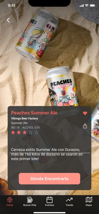 Ficha favorita, Peaches Summer Ale