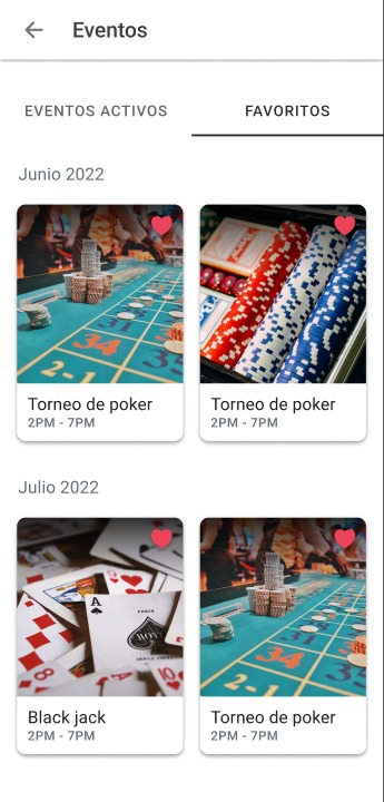 Eventos favoritos