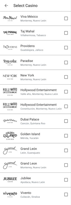 Seleccionar casino