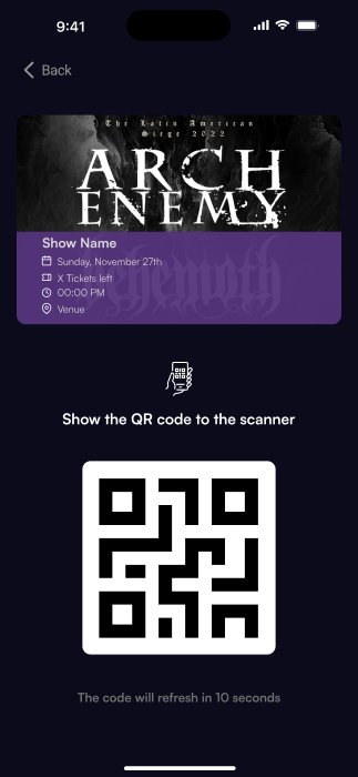 Galería de tickets, vista 3