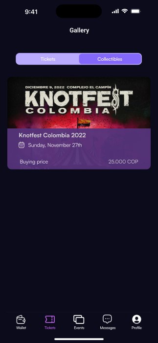 Galería de tickets, vista 4